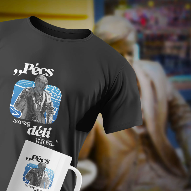 Pécs Weöres Szobor + Idézet