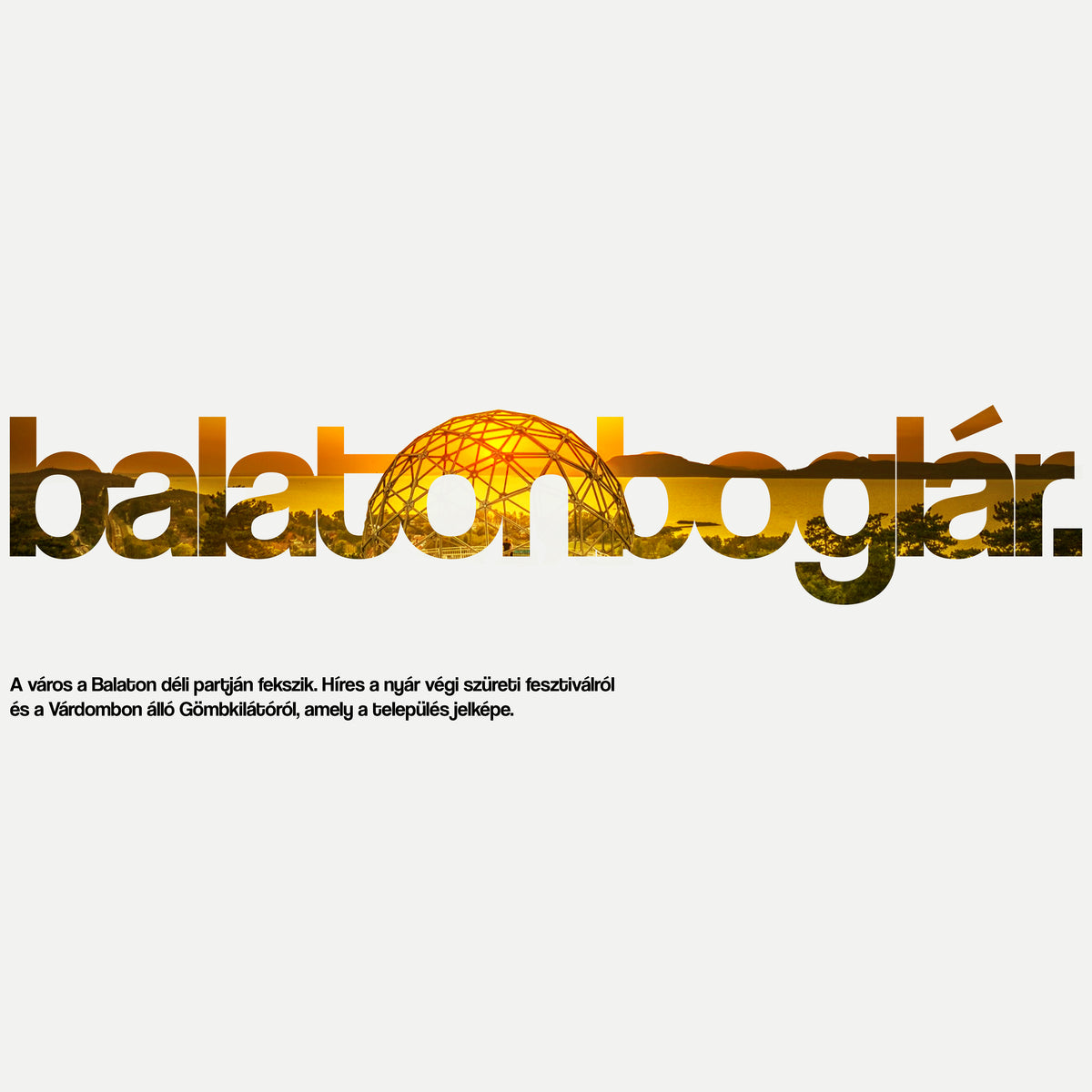 BALATONBOGLÁR 1.0 - Kapucnis Pulóver