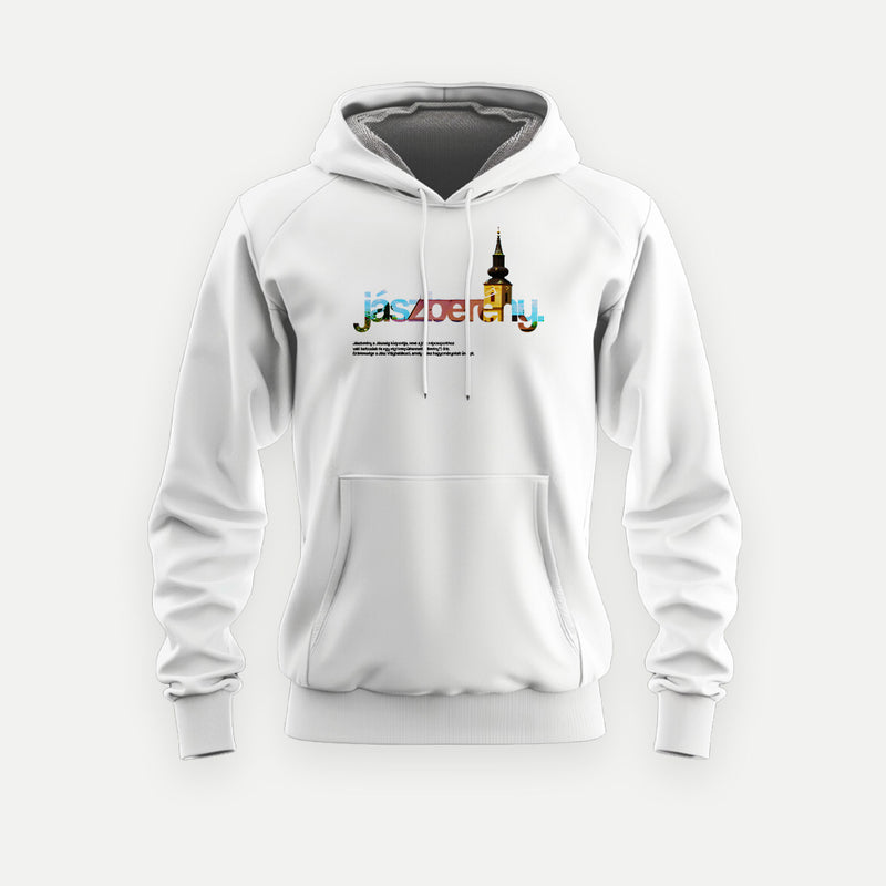 JÁSZBERÉNY 1.0 - Kapucnis Pulóver | Fehér / S - Huniwear