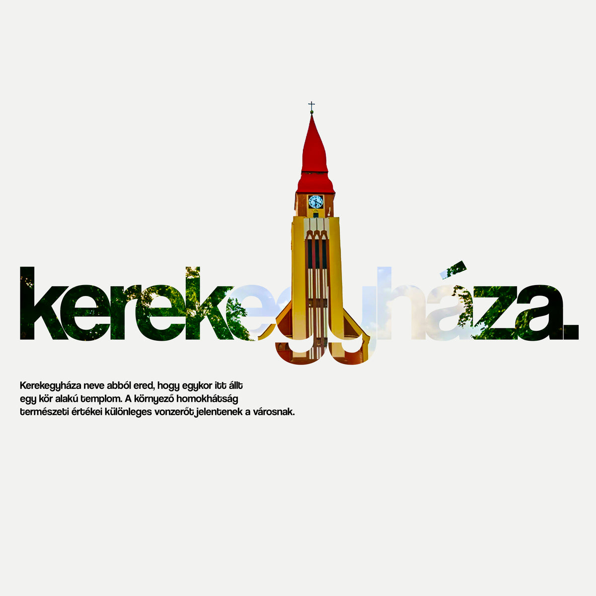 KEREKEGYHÁZA 1.0 - Kapucnis Pulóver