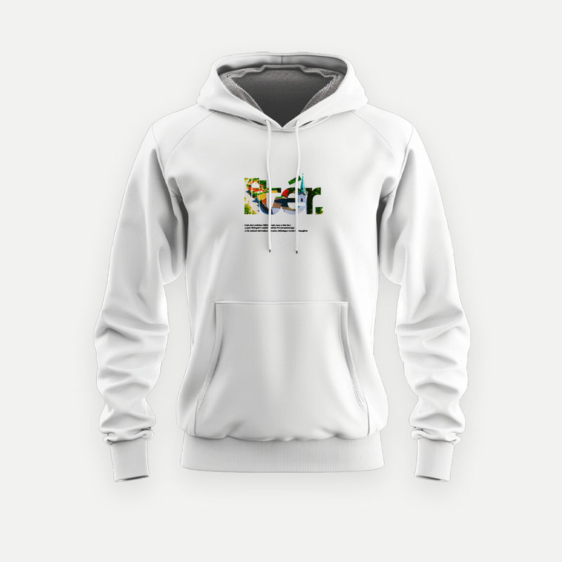 LITÉR 1.0 - Kapucnis Pulóver | Fehér / S - Huniwear