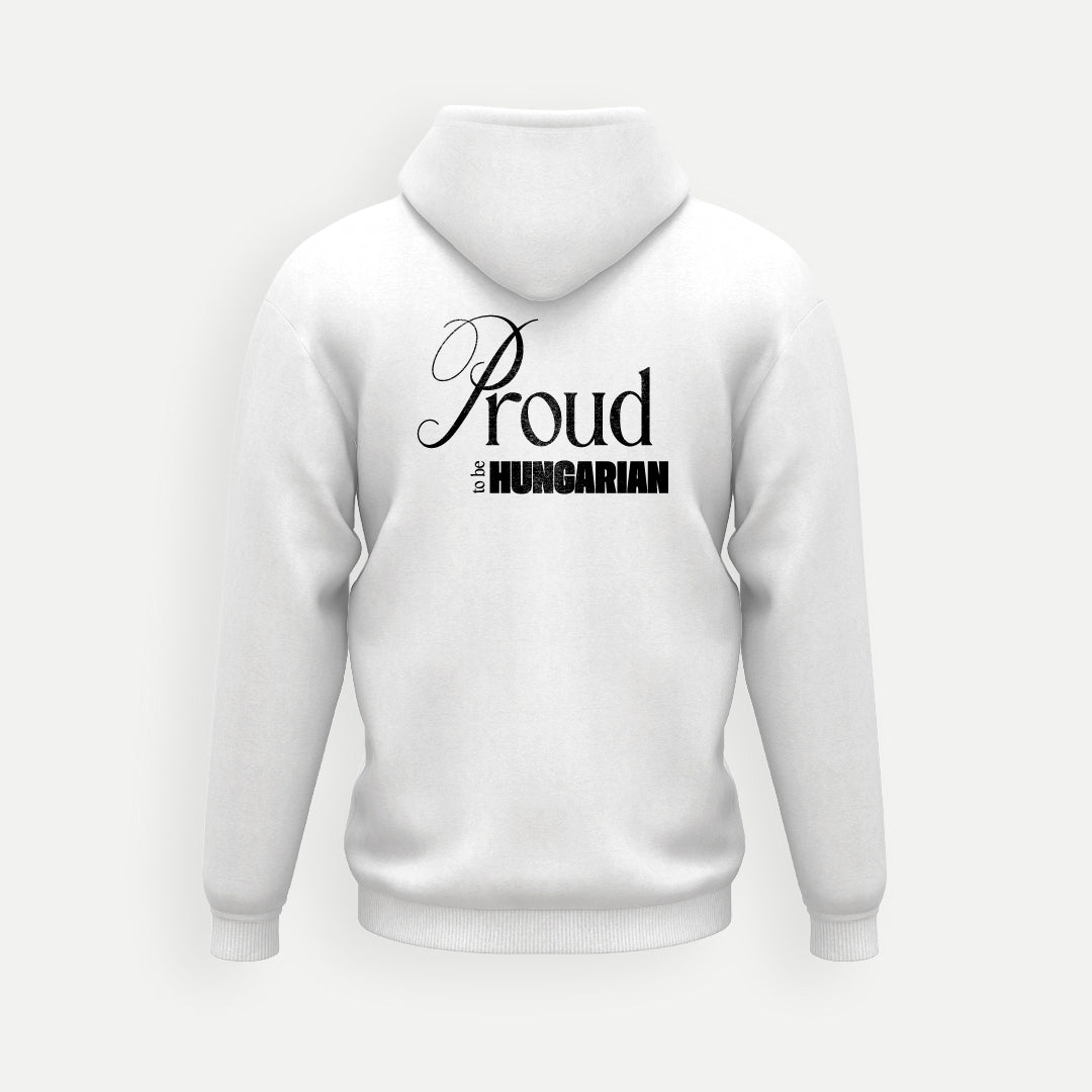 Proud to be Hungarian - Kapucnis Pulóver - Huniwear