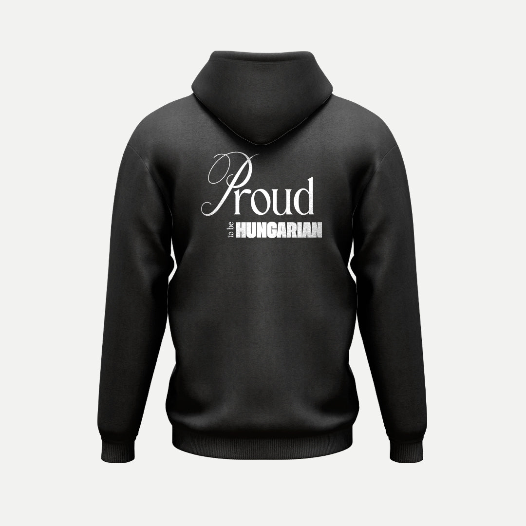 Proud to be Hungarian - Kapucnis Pulóver - Huniwear