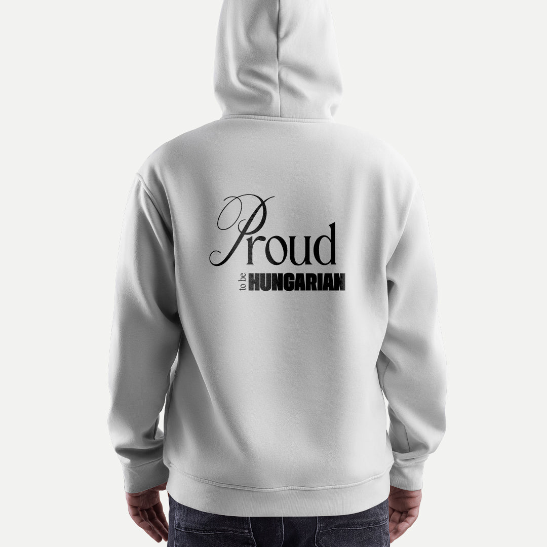 Proud to be Hungarian - Kapucnis Pulóver - Huniwear