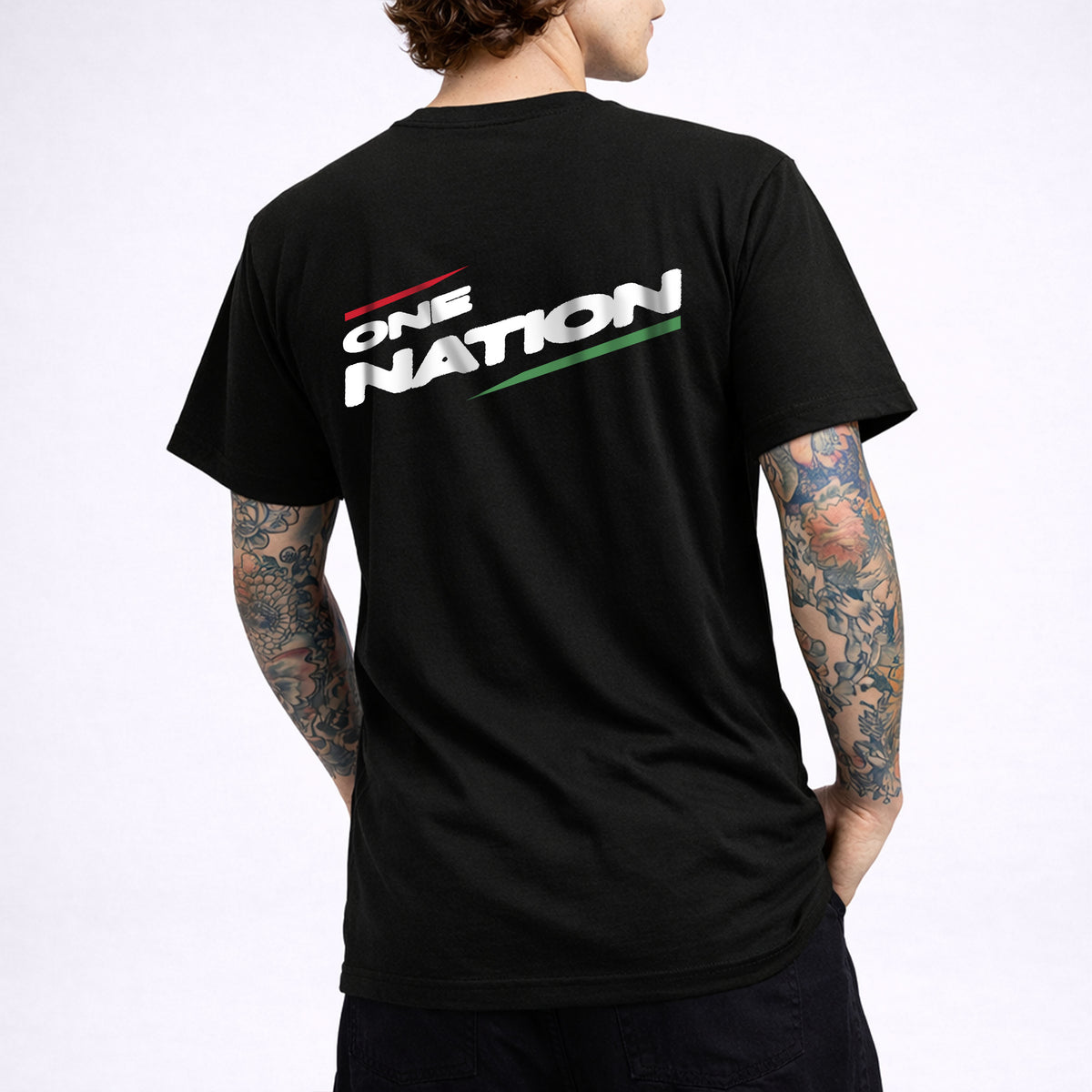 Stand with HUN – Férfi Pamut Póló - Huniwear
