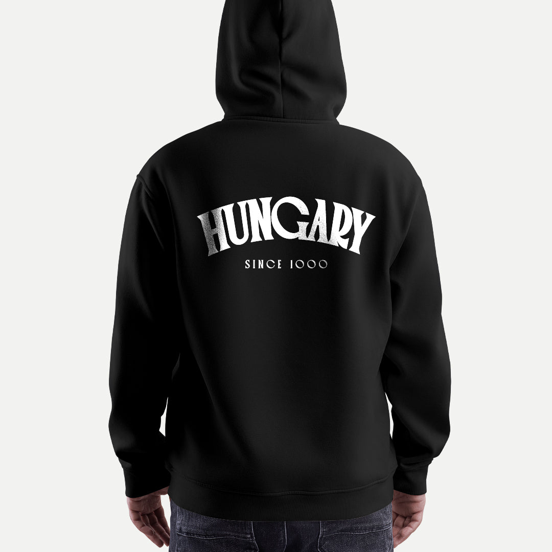 Hungary Since 1000 - Kapucnis Pulóver - Huniwear