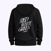 Piros Fehér Zöld - Férfi Kapucnis Pulóver