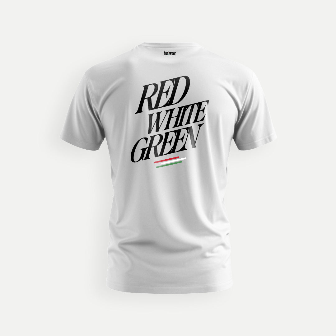 Piros Fehér Zöld – Pamut Póló - Huniwear