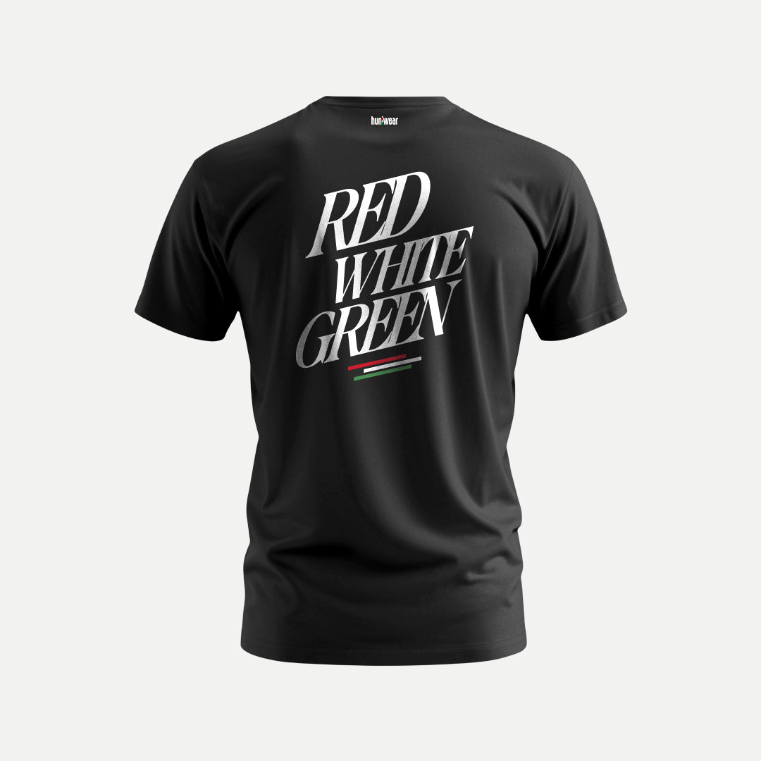 Piros Fehér Zöld – Pamut Póló - Huniwear