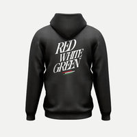 Piros Fehér Zöld - Kapucnis Pulóver - Huniwear