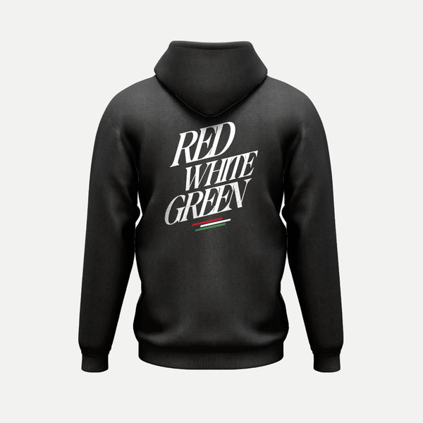 Piros Fehér Zöld - Kapucnis Pulóver - Huniwear