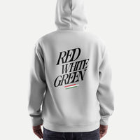 Piros Fehér Zöld - Kapucnis Pulóver - Huniwear