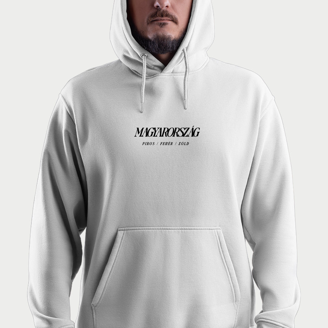 Piros Fehér Zöld - Kapucnis Pulóver - Huniwear