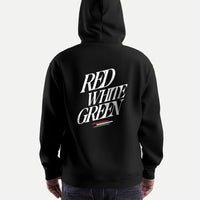 Piros Fehér Zöld - Kapucnis Pulóver - Huniwear