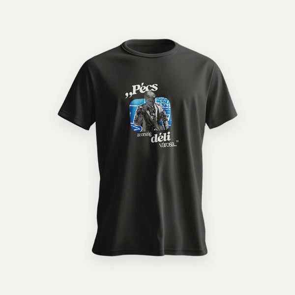 PÉCS Weöres Szobor + Idézet - Pamut Póló - Huniwear