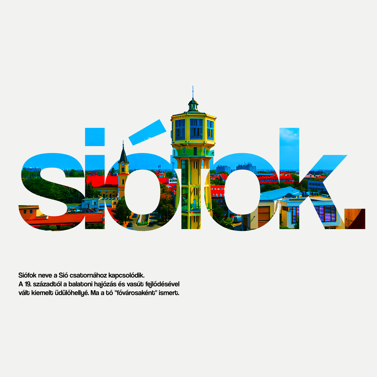 SIÓFOK 1.0 - Kapucnis Pulóver